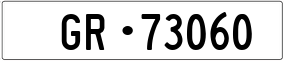 Trailer License Plate